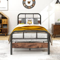 The FORGE N – Industrial Bed with Wood Panels