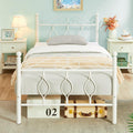 The LUMEA N – White Metal Single Bed