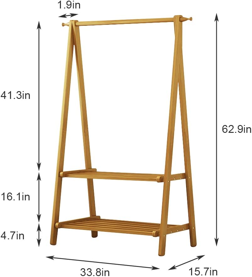 The KAVSWER Original Wooden Clothes Rack