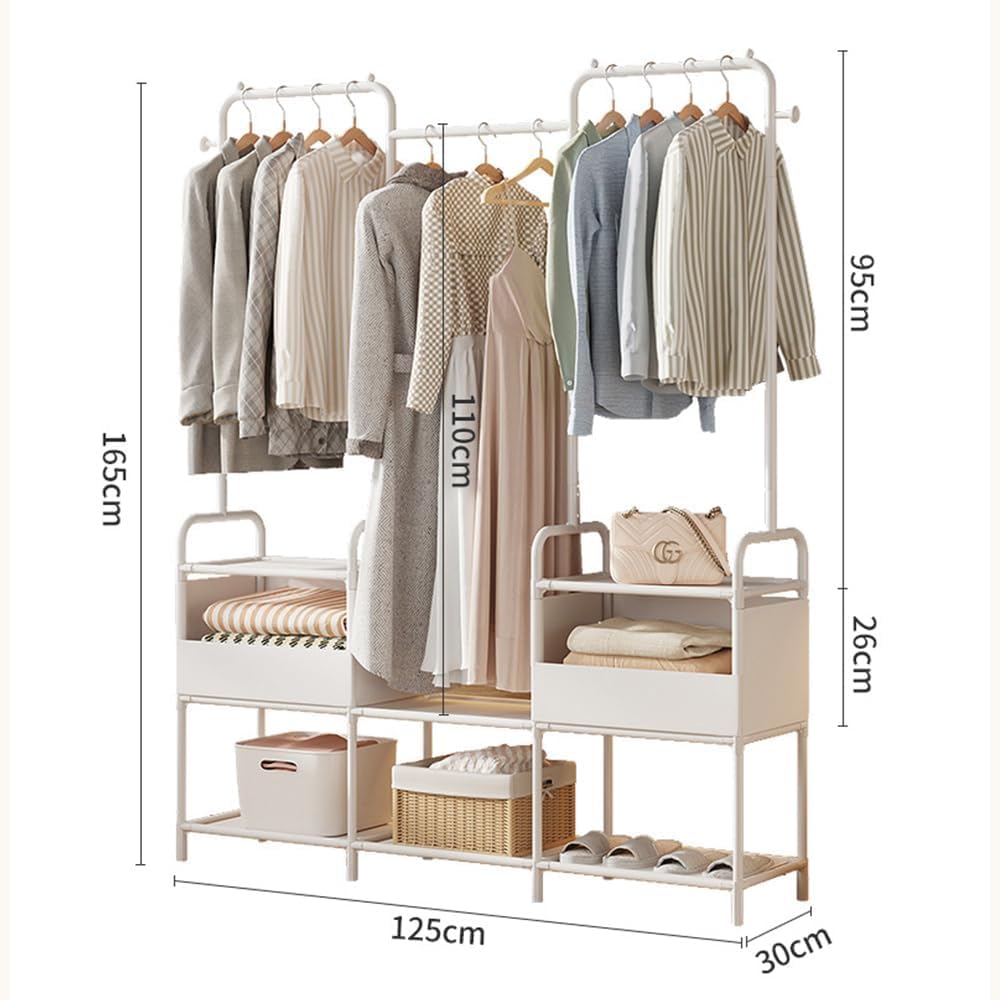 The LUNA Dual-Layer Clothes Rack with Storage Bag