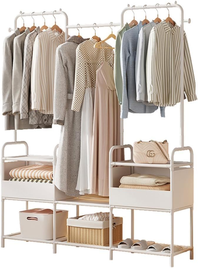 The LUNA Dual-Layer Clothes Rack with Storage Bag
