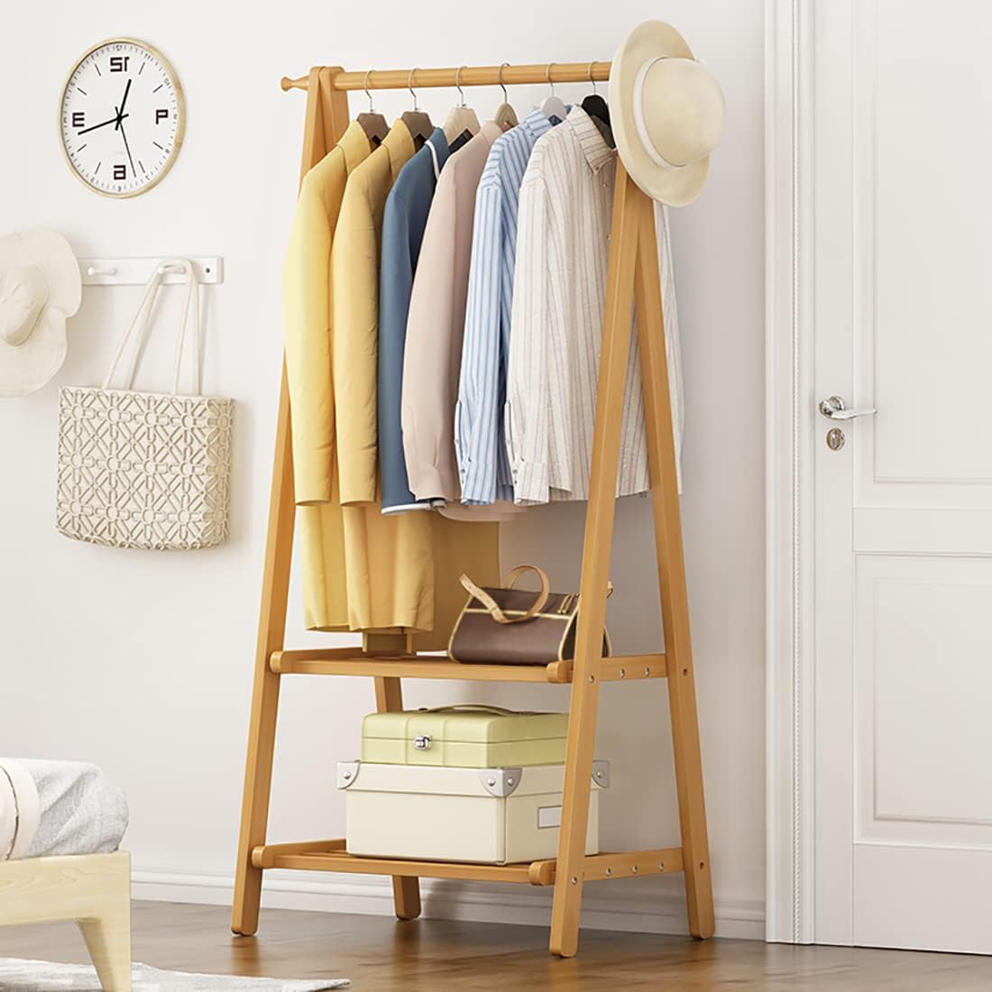 The KAVSWER Original Wooden Clothes Rack