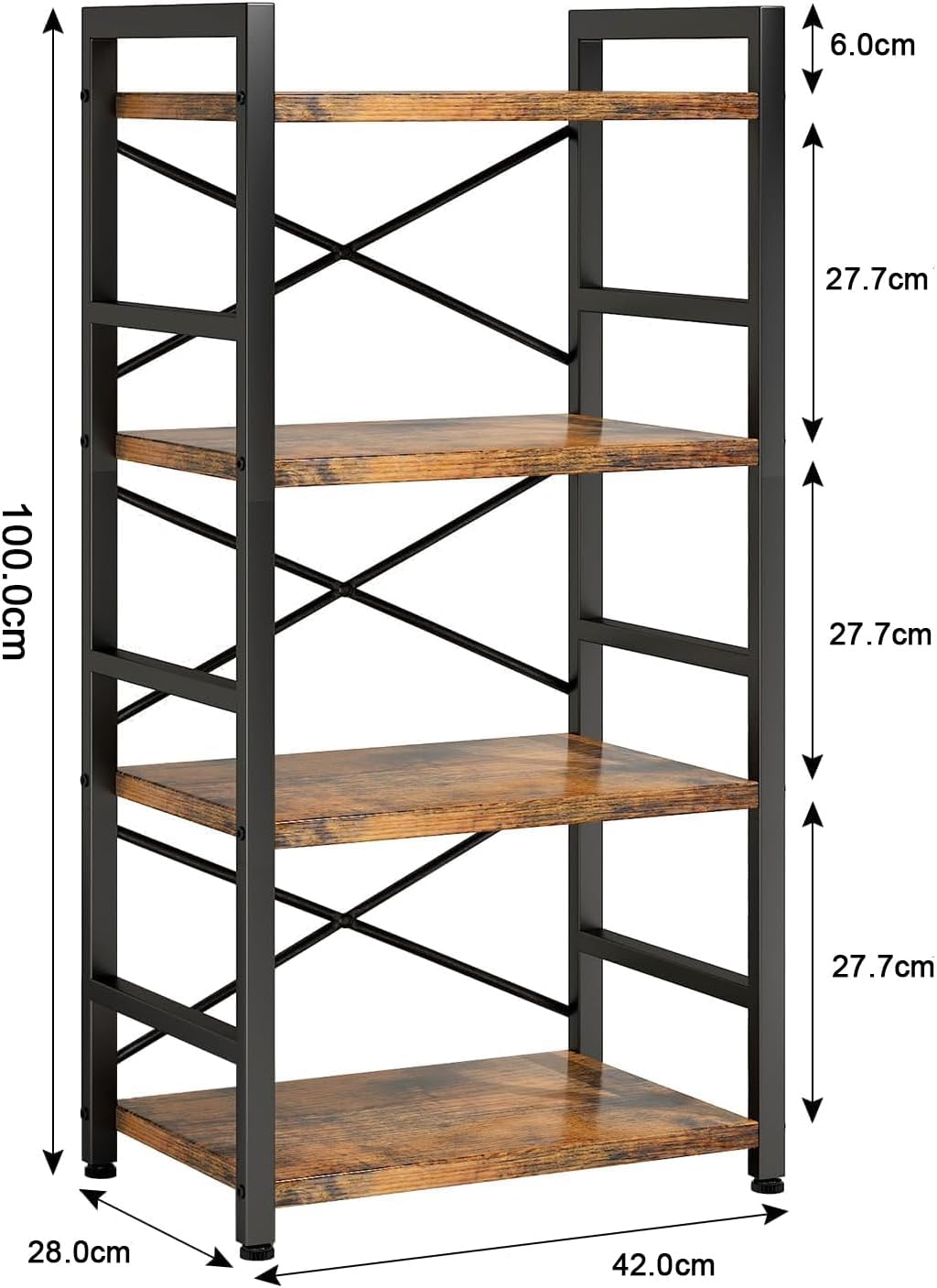 The XELRA – 4-Tier Bookshelf