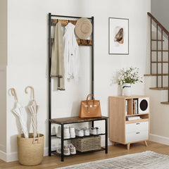 The HAVEN – Hall Tree with Shoe Storage Bench