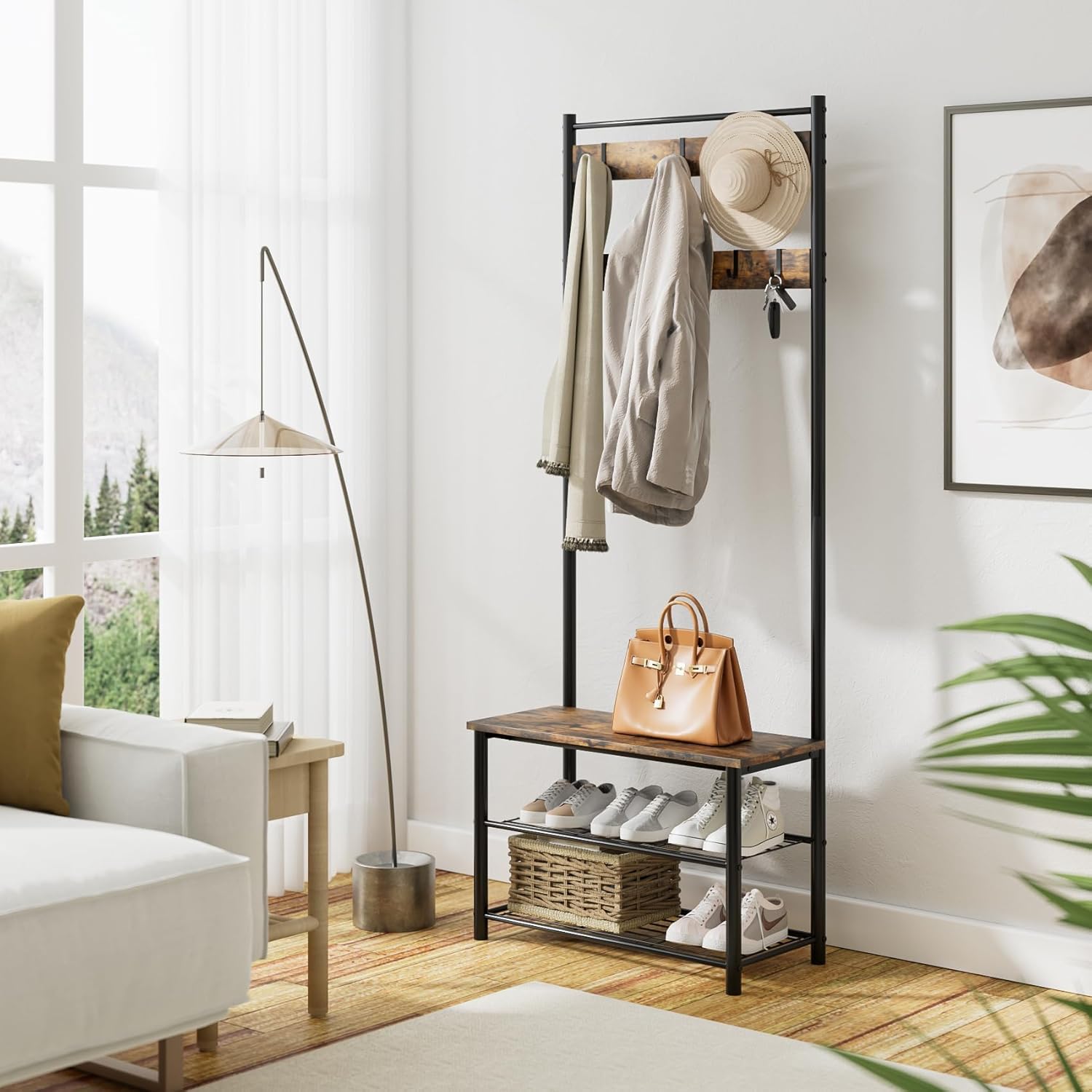 The HAVEN – Hall Tree with Shoe Storage Bench