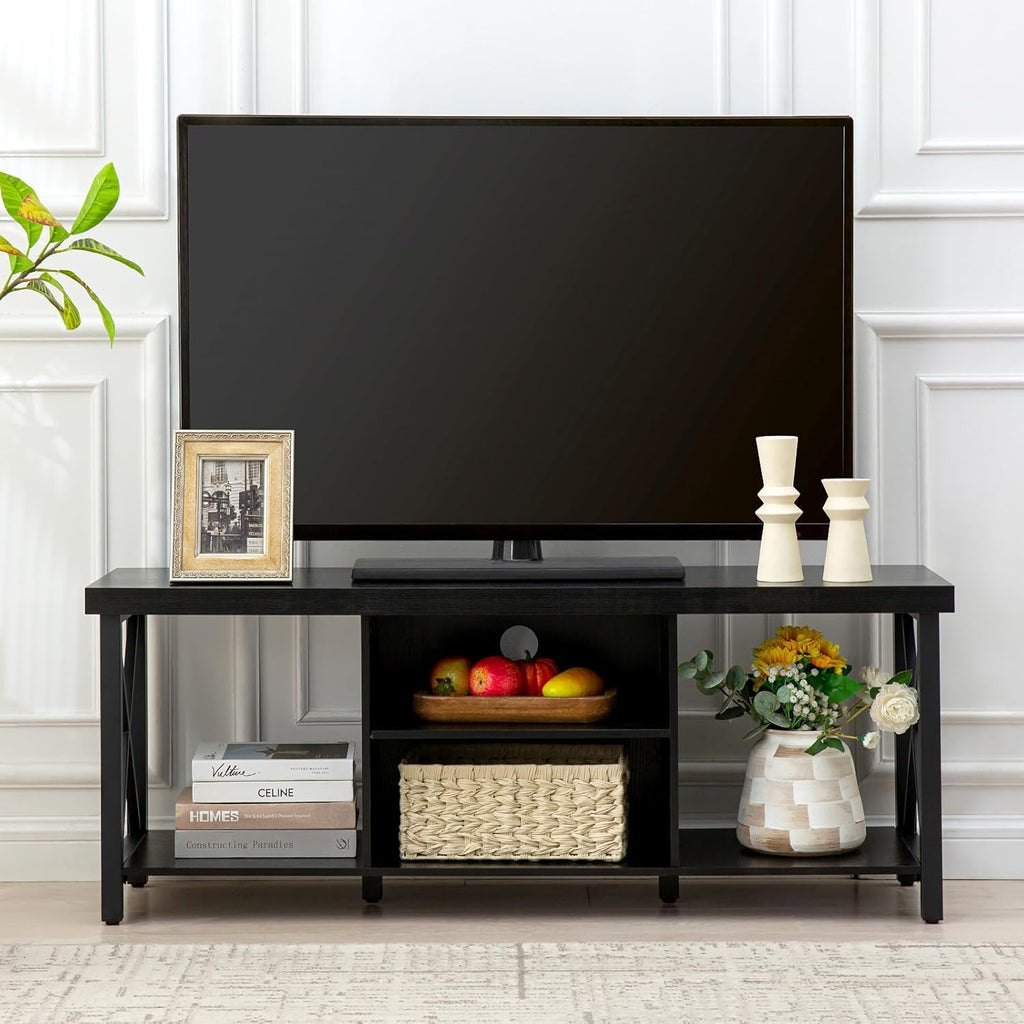 Rustic Black TV Stand