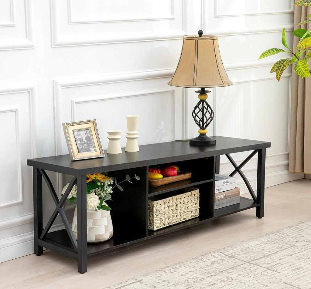 Rustic Black TV Stand