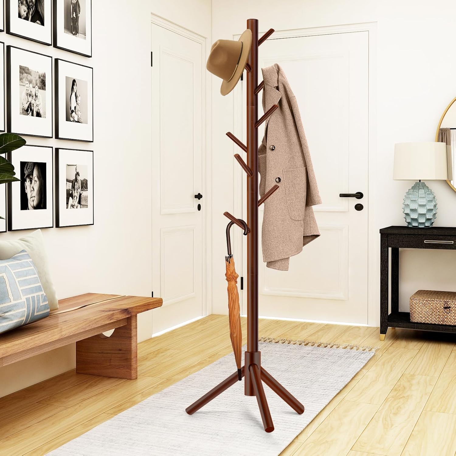 The NORDEN – Adjustable Pine Coat Rack