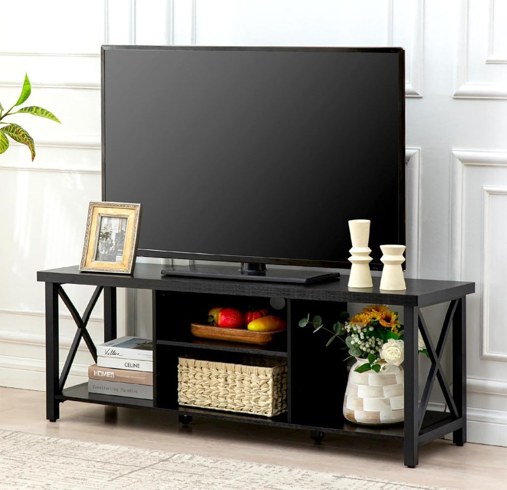Rustic Black TV Stand