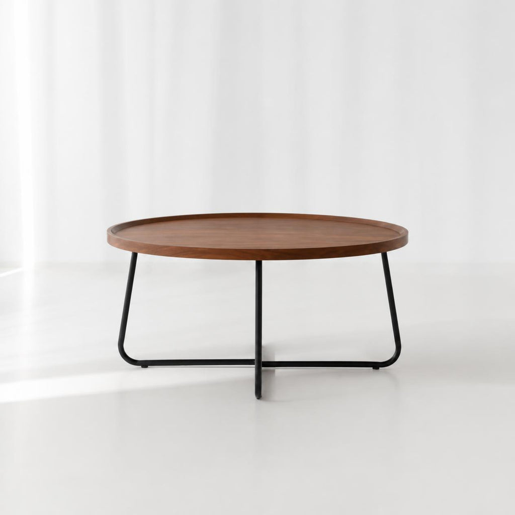 The ROTUN N – Round Wooden Coffee Table 80 cm