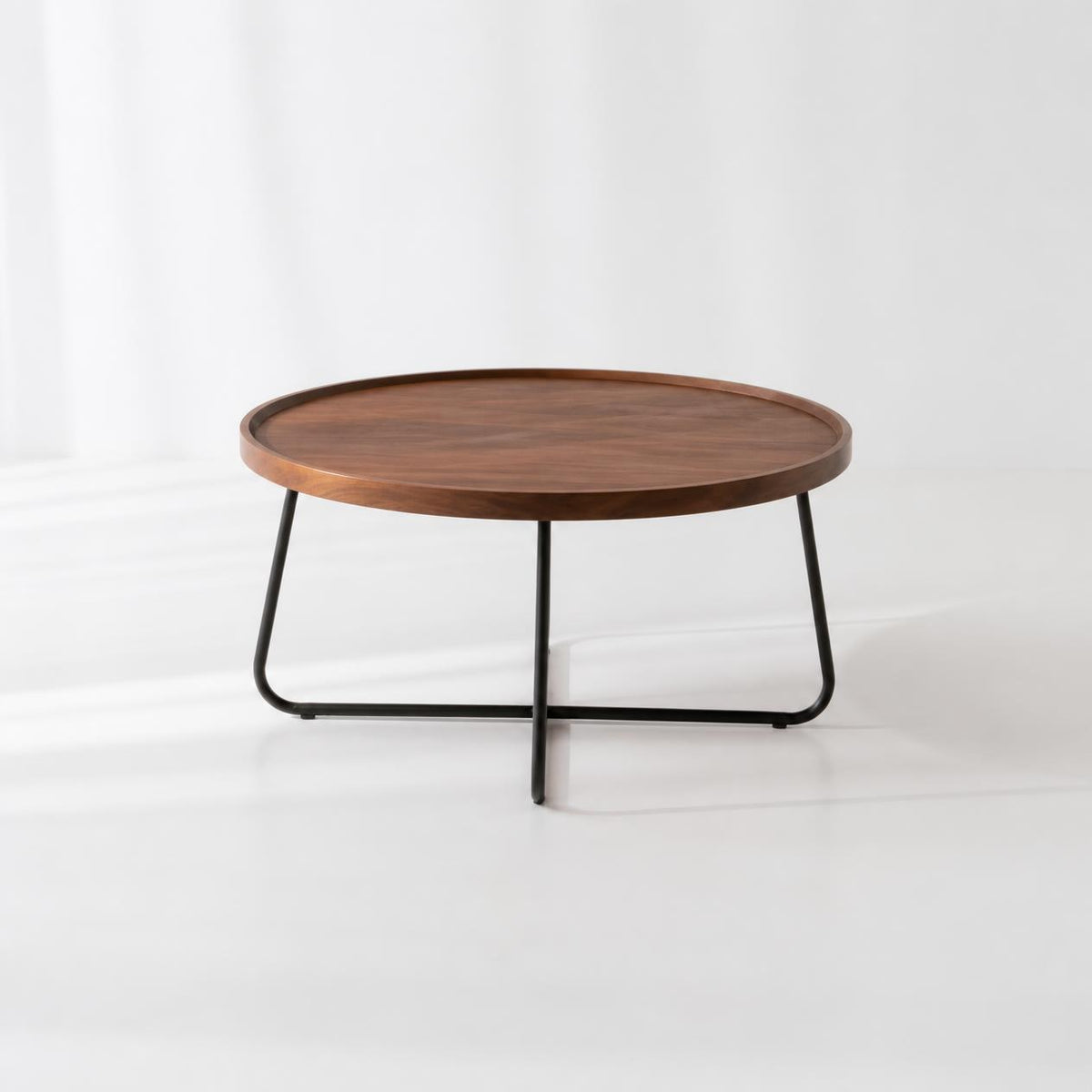 The ROTUN N – Round Wooden Coffee Table 80 cm