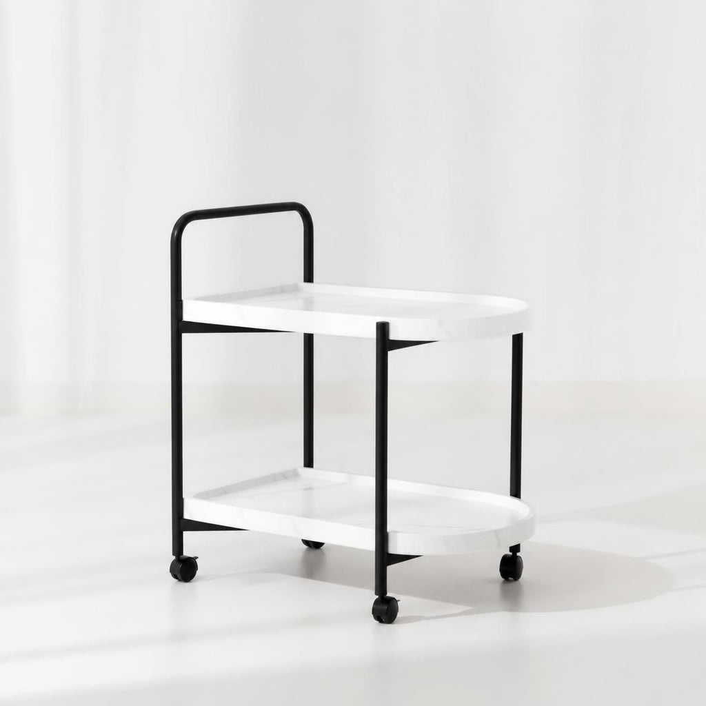 The SERVA N – 2-Tier Rolling Serving Cart