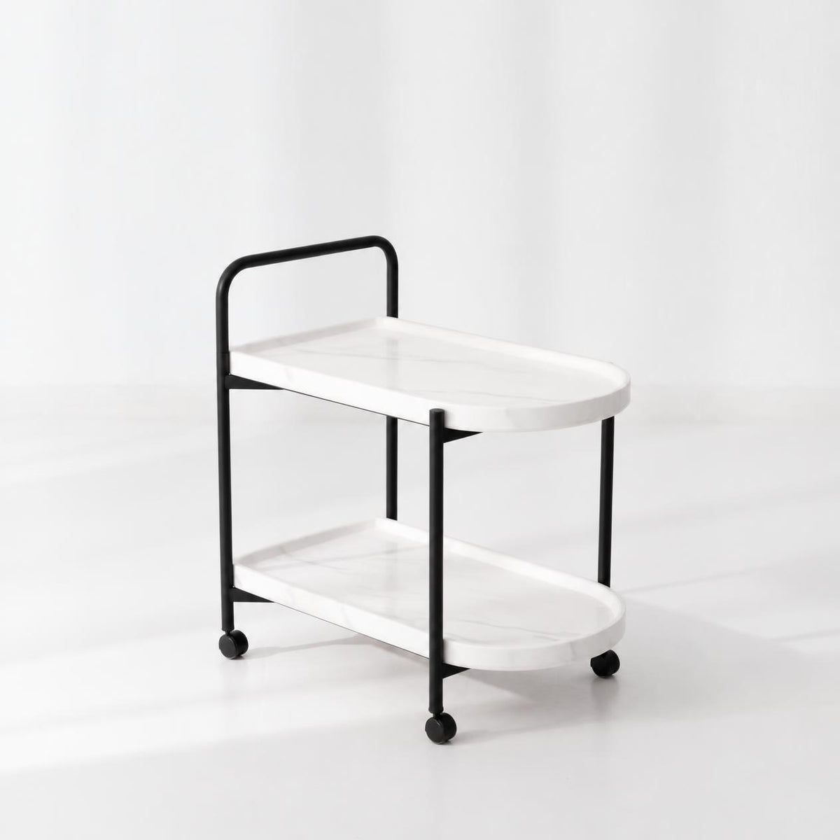 The SERVA N – 2-Tier Rolling Serving Cart