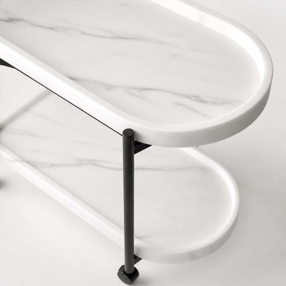 The SERVA N – 2-Tier Rolling Serving Cart