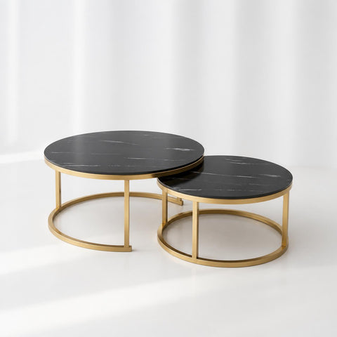 The ORBITA N – Nesting Round Coffee Tables (Set of 2)