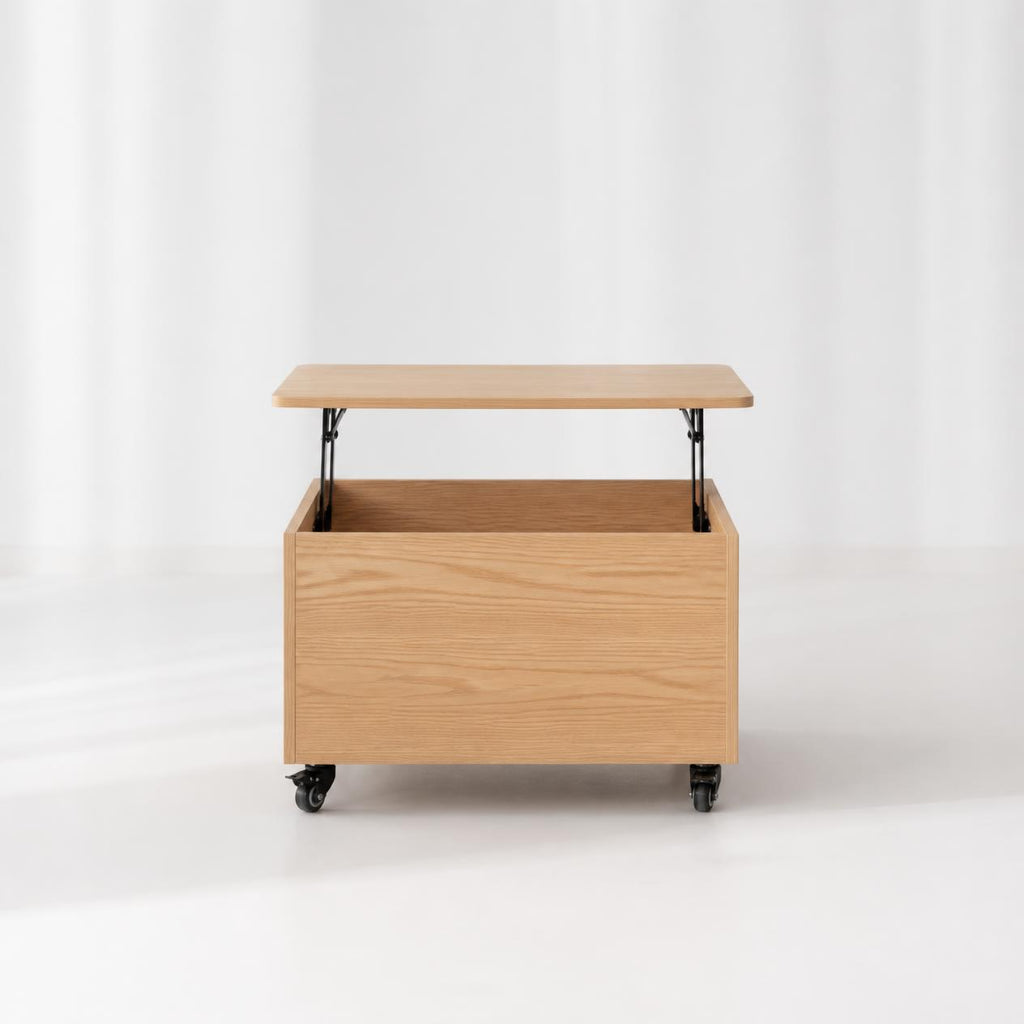 The ROLLA N – Rolling Lift-Top Table with Storage