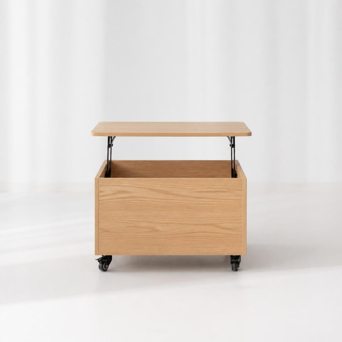 The ROLLA N – Rolling Lift-Top Table with Storage
