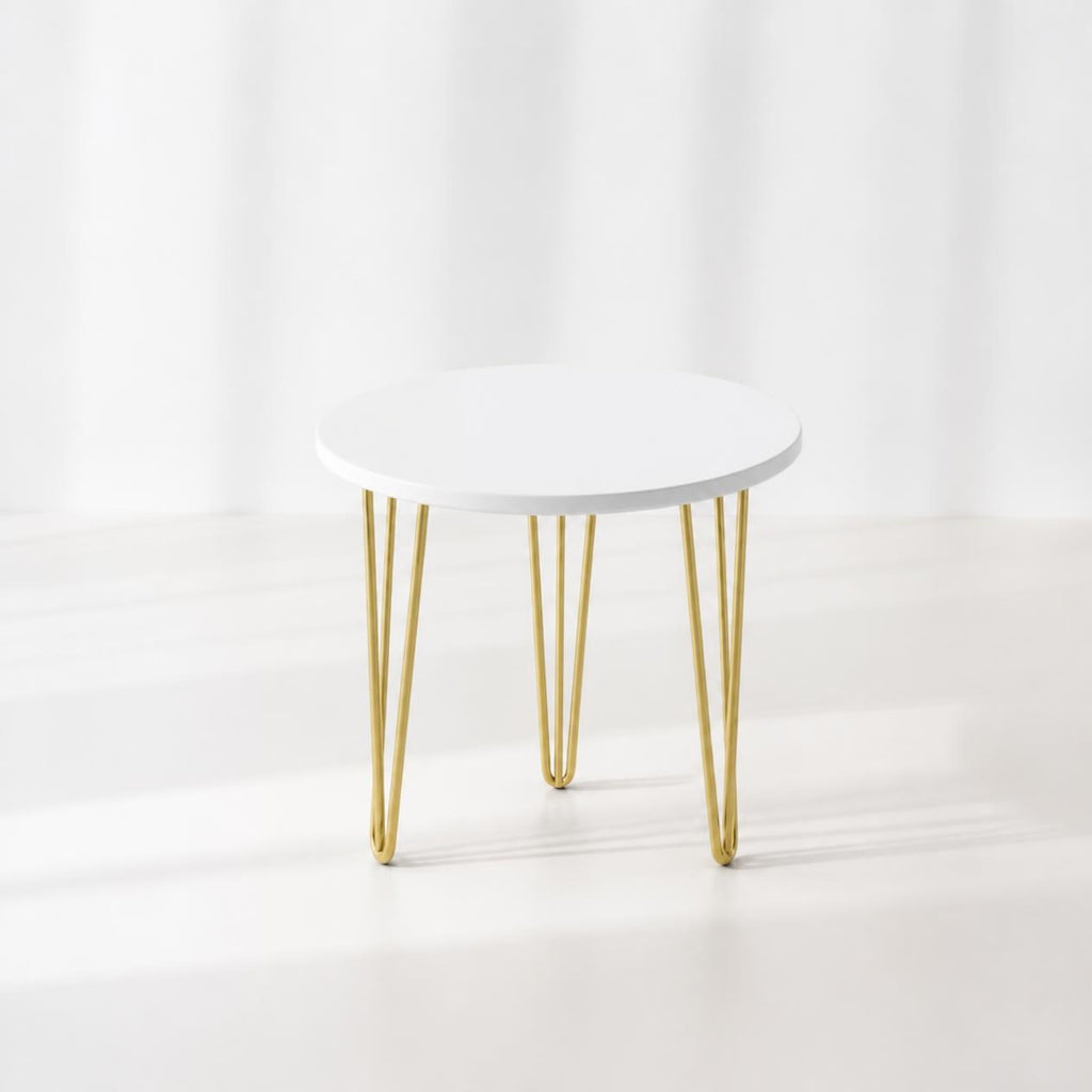 The STELO N – Round Side Table with Slim Legs