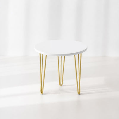 The STELO N – Round Side Table with Slim Legs