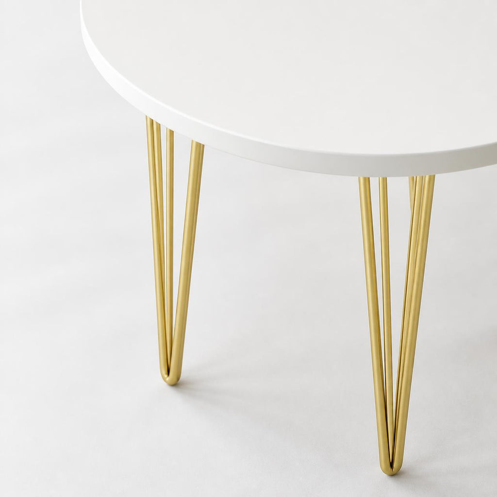 The STELO N – Round Side Table with Slim Legs