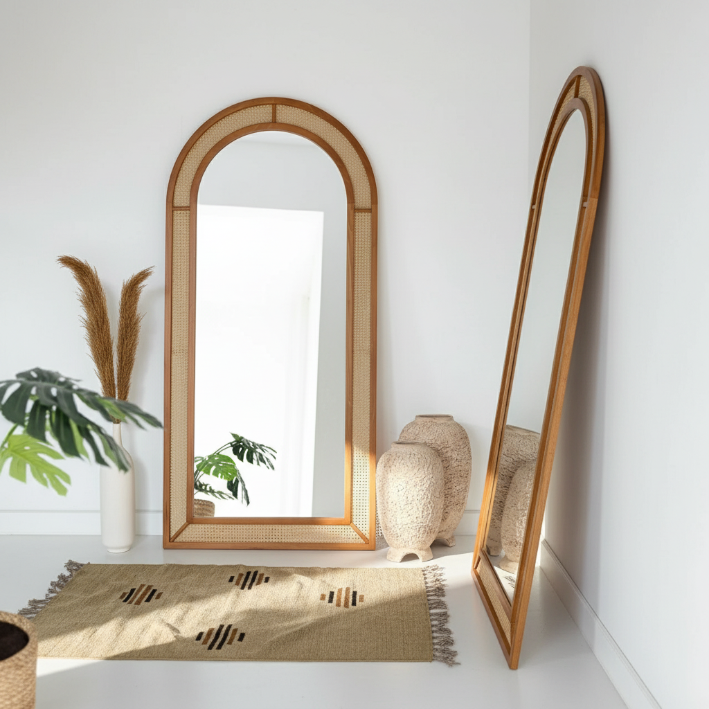 Rattan Full-Length Mirror