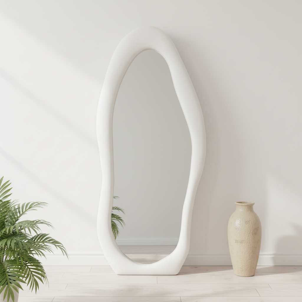 Cloud-Shaped Full-Length Mirror