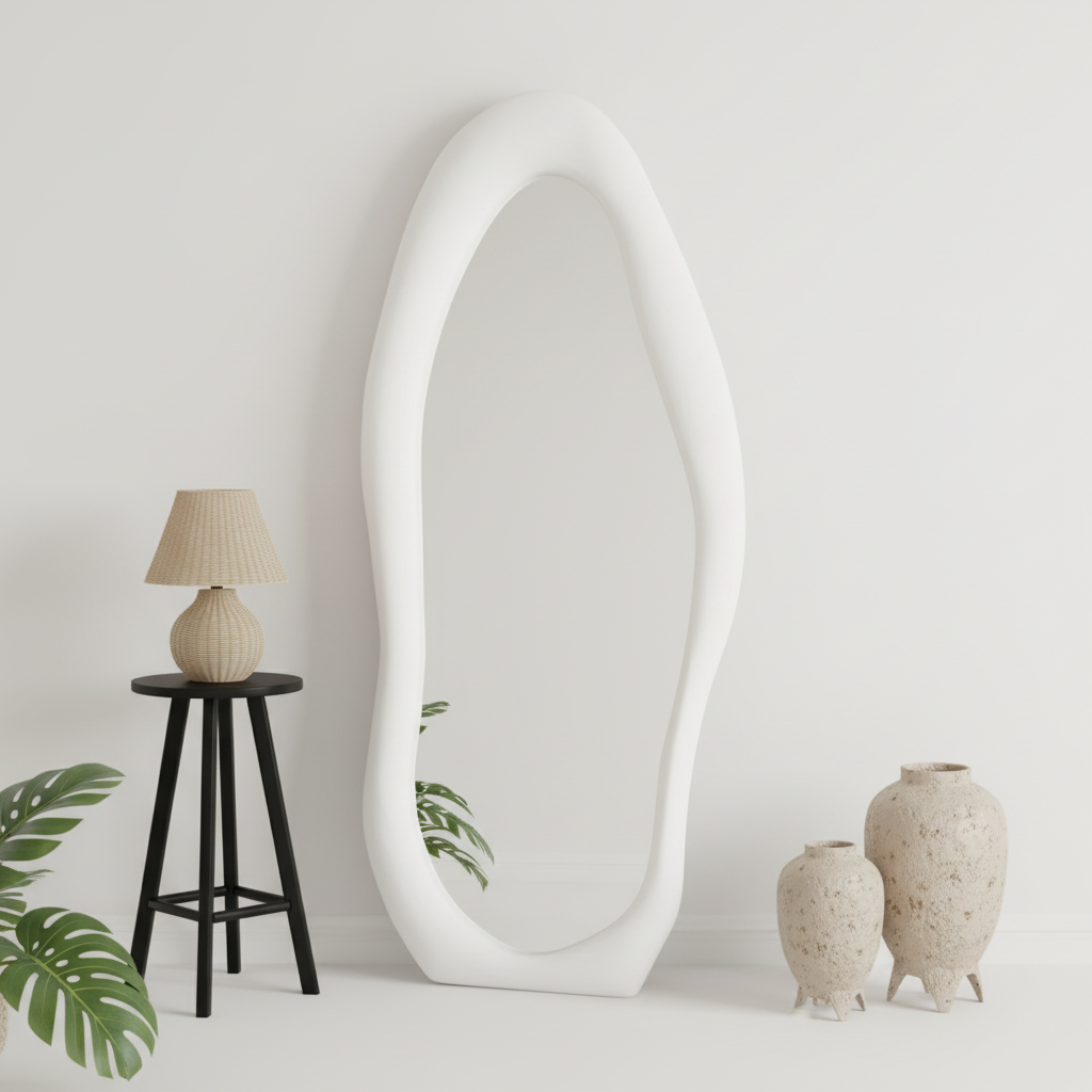 Cloud-Shaped Full-Length Mirror