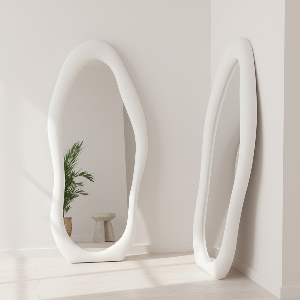 Cloud-Shaped Full-Length Mirror