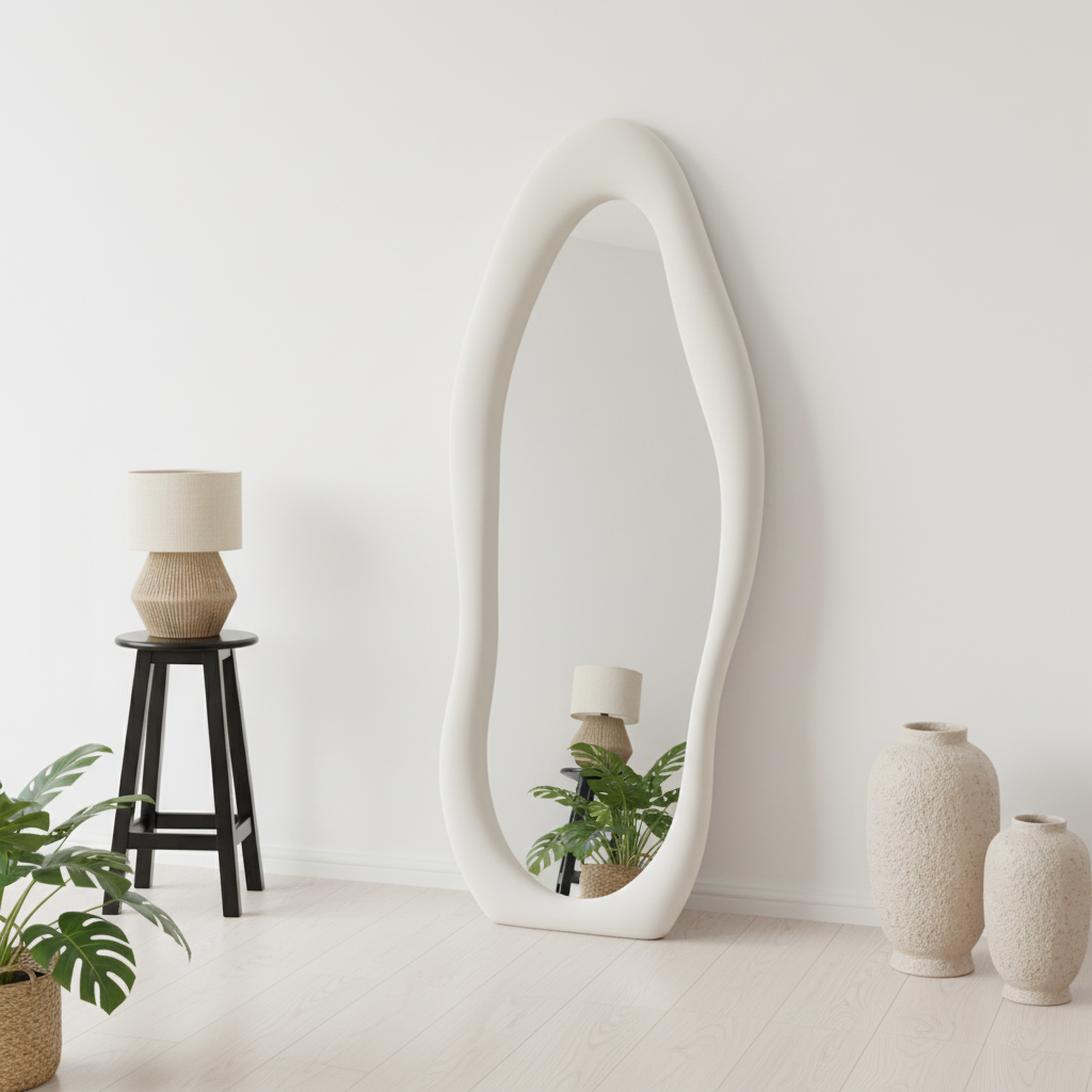 Cloud-Shaped Full-Length Mirror