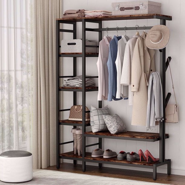 The CLOSETIA – 4-in-1 Clothes Stand & Shoe Bench