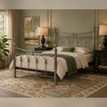 The ARCELA N – Arched Silver Metal Bed