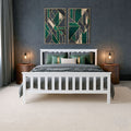 The BIANCO N – White Wooden Double Bed
