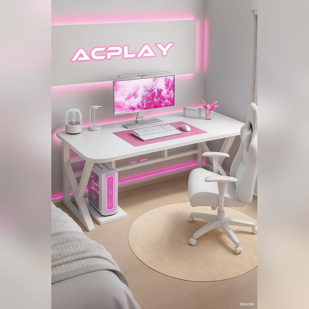 The KAIRO N white K-leg gaming desk