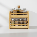 BRYLO – 2-Layer Bamboo Countertop Spice Rack