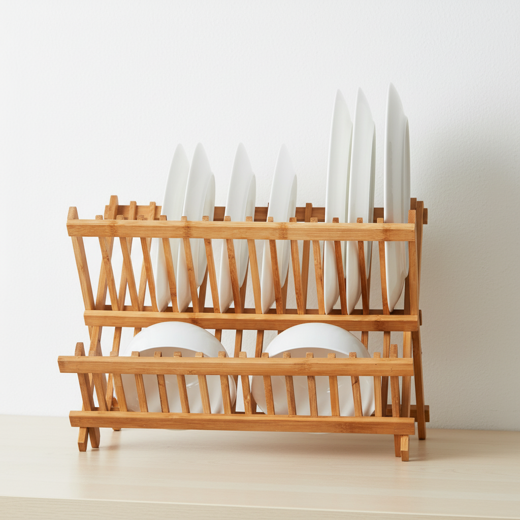 DRAIN – Foldable Bamboo Dish Rack