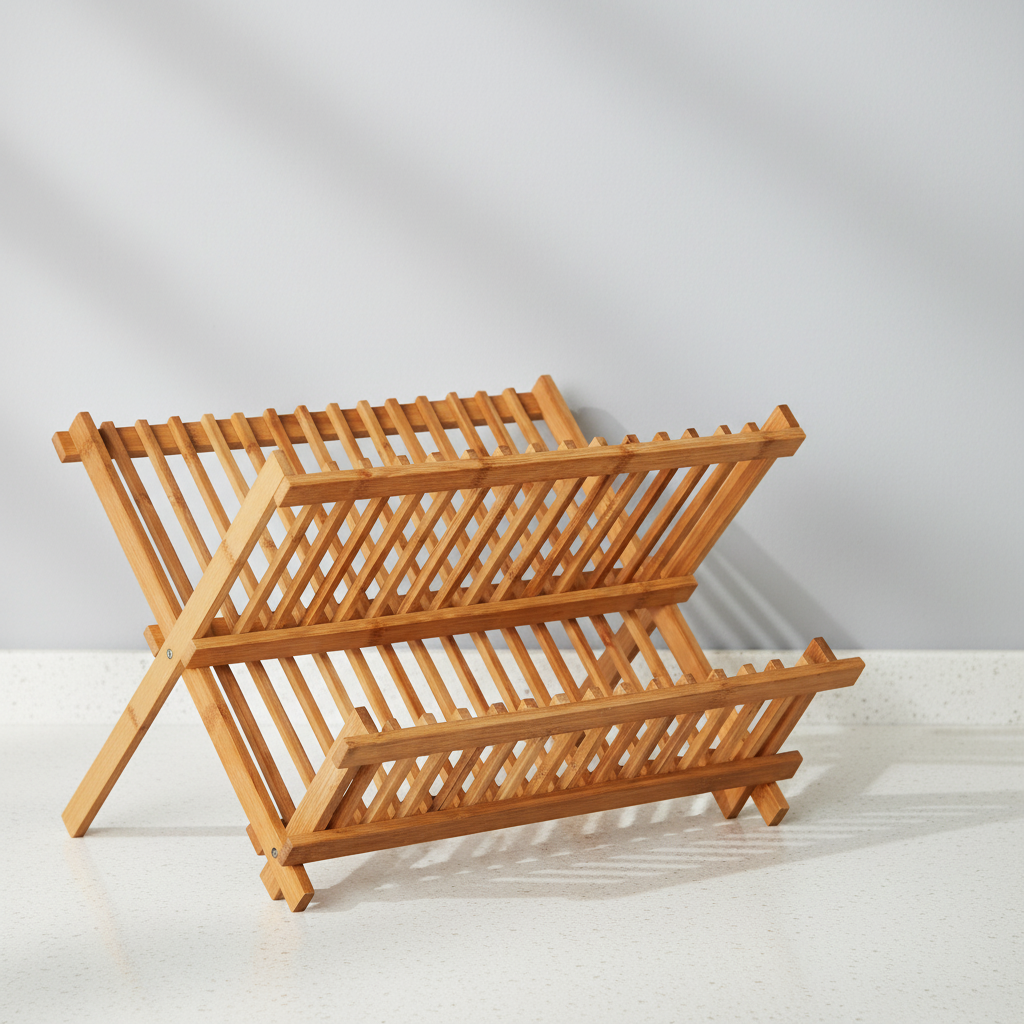 DRAIN – Foldable Bamboo Dish Rack