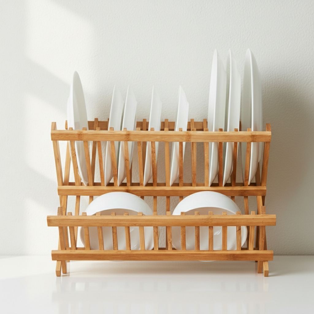 DRAIN – Foldable Bamboo Dish Rack