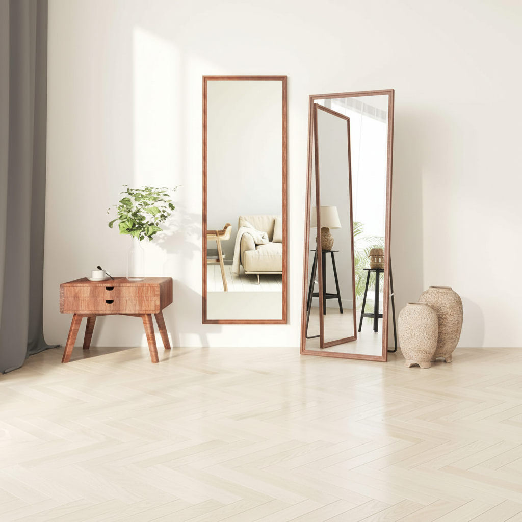 The LUMO – Full-Length Walnut Mirror