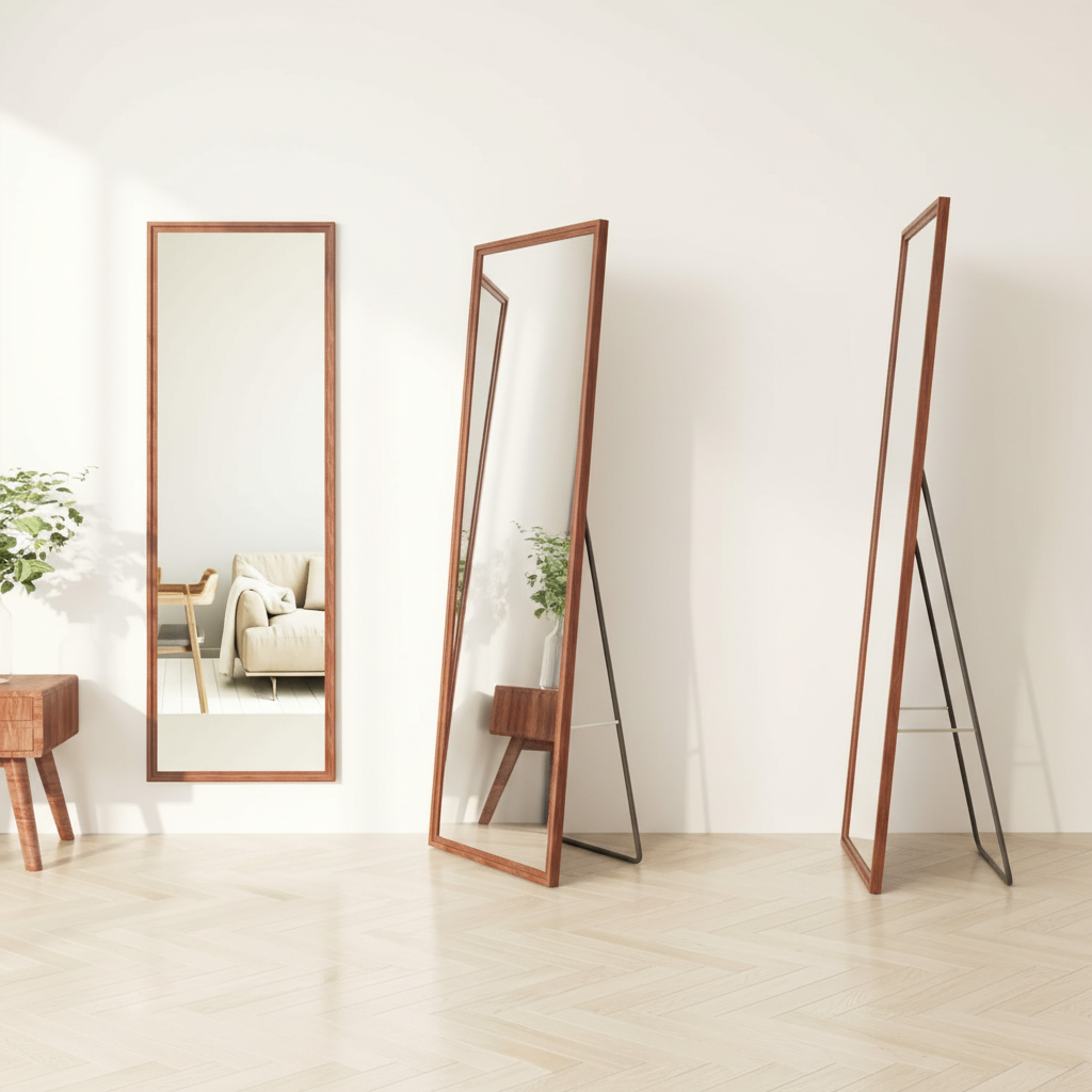 The LUMO – Full-Length Walnut Mirror
