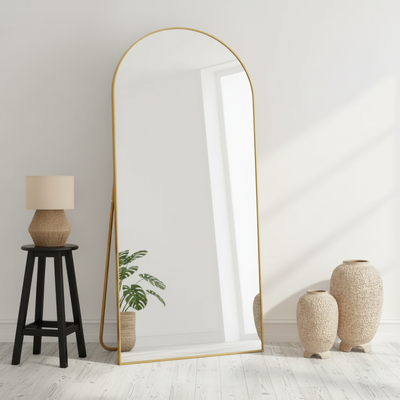 The AURIS – Arched Gold Full-Length Mirror