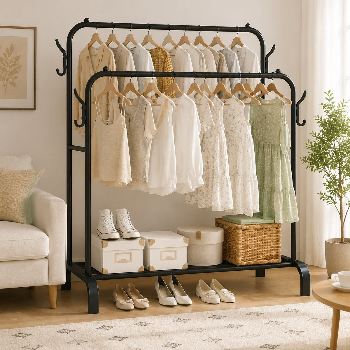 The ATELIA N double clothes rack