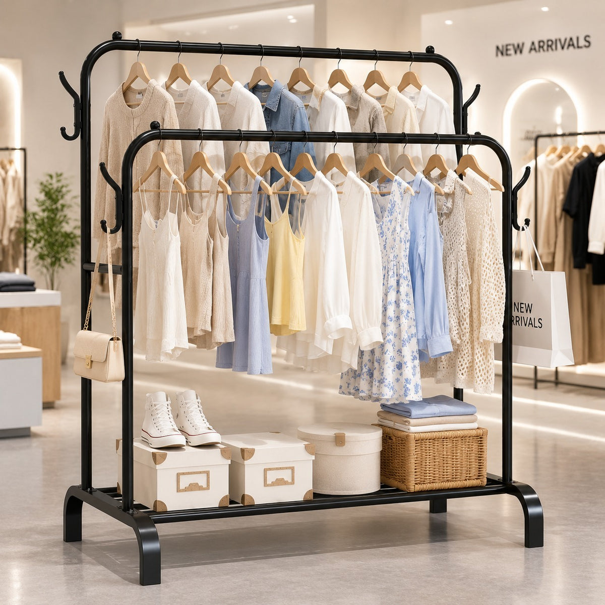 The ATELIA N double clothes rack