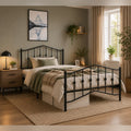 The ORBIS N – Scroll Metal Single Bed
