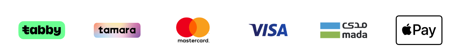 Tabby, Tamara, Mastercard, Visa, mada, Apple Pay